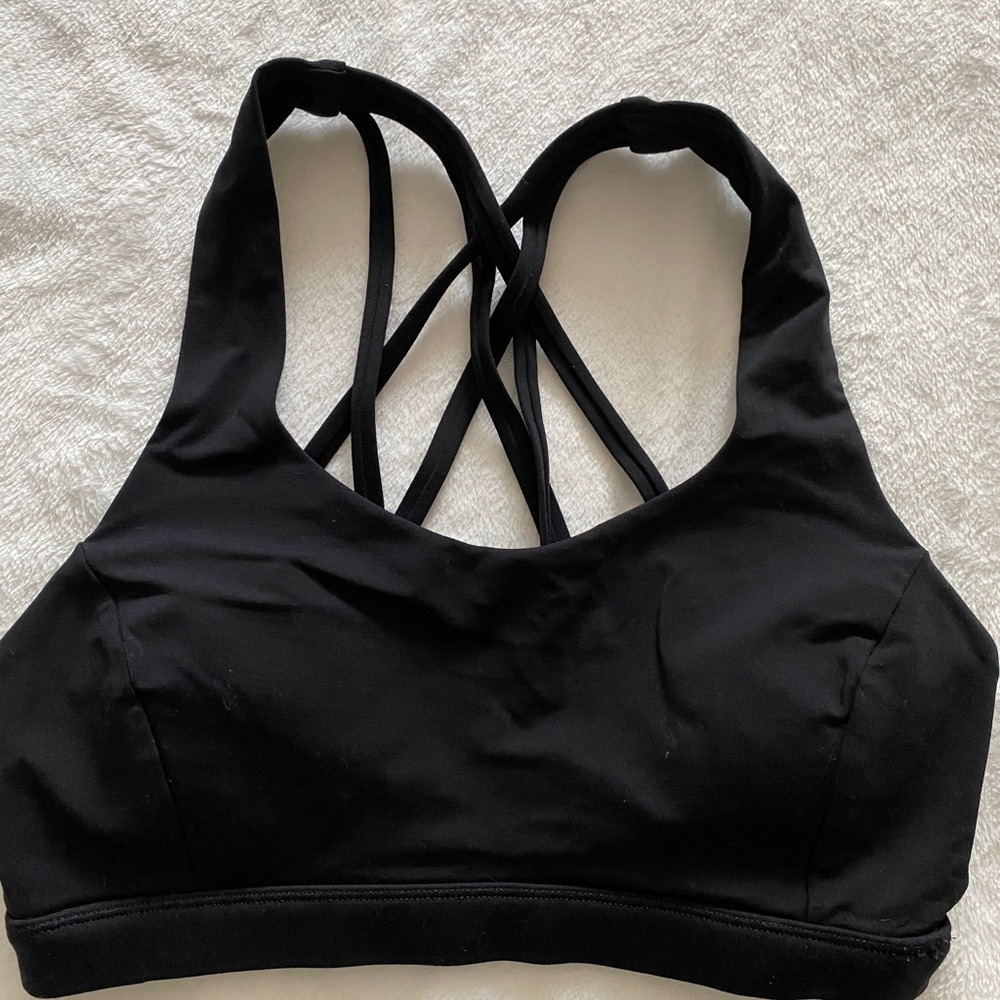 Lululemon black crop tank